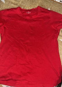 Classic Red Crew Neck T-Shirt