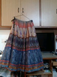 Boho Print Maxi Skirt