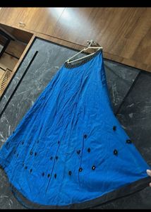 Navaratri Blue Ethnic lehenga