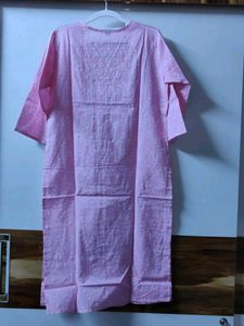 Elegant Pink Printed Kurta Set - 40 Bust