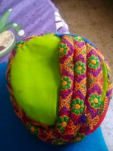 Vibrant Embroidered unisex paghdi (hat)