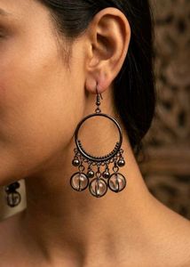 Chic Hoop Drop Earrings
