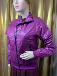 Purple Quilted Jacket