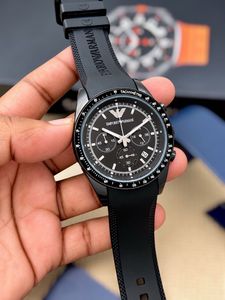Emporio Armani Black Chronograph Watch