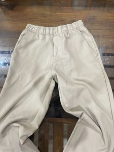 Women's Beige Wide-Leg Pants