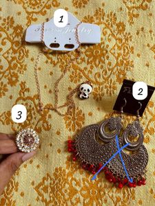 Trendy jewellery set(5 pieces in total u get)