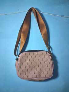 2 Stylish Brown Checkered Crossbody Bag combo