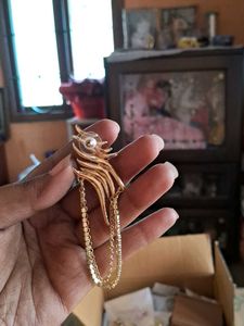 Gold Tassel Chain Drop Earrings
