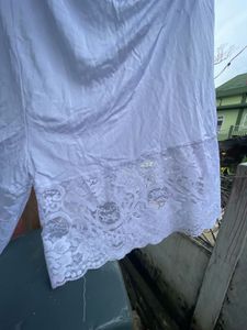 White Lace Trimmed Petticoat Shorts