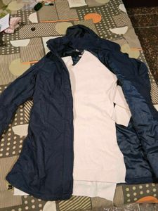 Navy Blue  light winter Jacket and dress fre