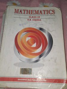 Mathematics Class IX R.D. Sharma Textbook