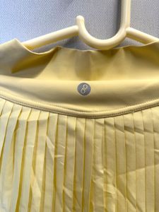 Cava Pleated Yellow Mini Skort