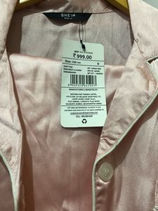 baby Pink satin  Pajama Set