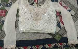 White Embellished Lehenga Choli