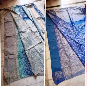 fastive Bandhani cotton Silk Sarees set