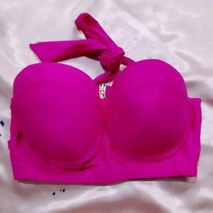 Pink bra