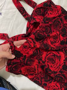 Vintage Rose Print Dress