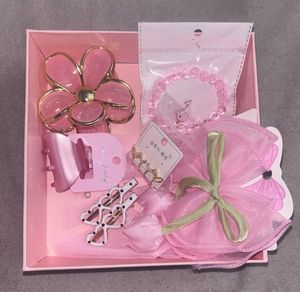 Cute Pink Hair Accessory Set