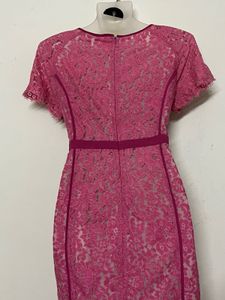 Pintresty Elegant Pink Lace Dress