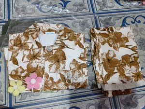 Floral Girl's Top and Pants Set