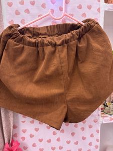 Brown Corduroy Shorts