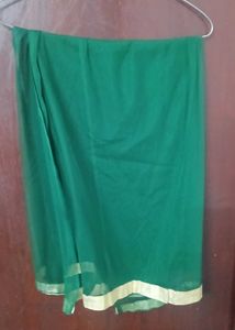 Stunning Green Churidaar Kurta with net dupatta