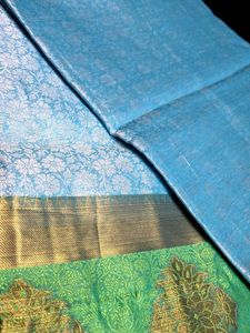 Sky Blue Silk Saree