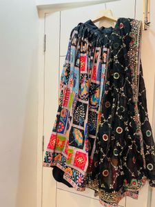 Garba special Black mirror work Lehenga Choli