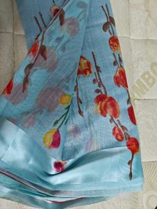 Linen saree