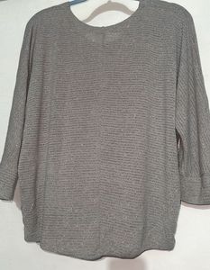 L.O.V Sparkly Striped Knit Sweater (size L)