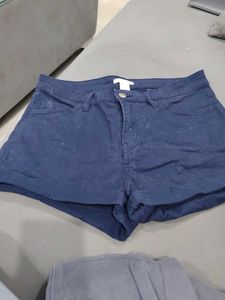 H&M navy Blue Denim Shorts