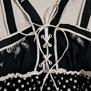 Y2K Vintage Gothic Princess Babydoll Top