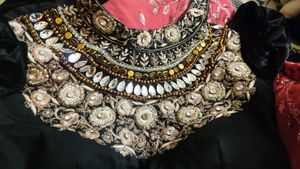 Black Hand Emb Blouse