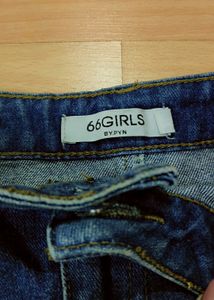 Denim A-Line MiniDenim Skirt