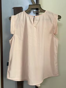 Elegant Peach Cap Sleeve Top