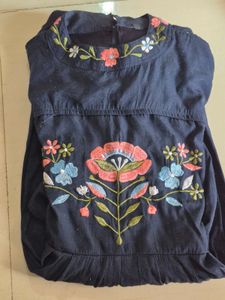 Floral Embroidered Midi Dress