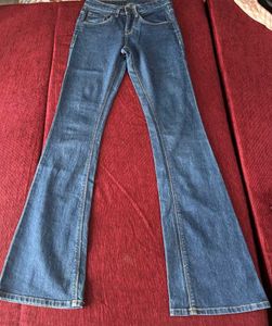 Blue Flared/ Bootcut Denim Jeans