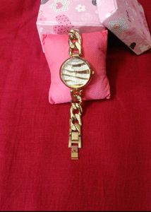 Gold Tone Chain Watch