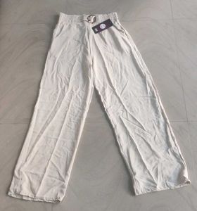 Wide Leg Cream Pants