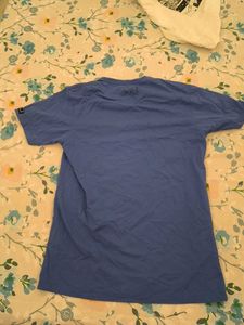 Men's Blue Basic T-Shirt
