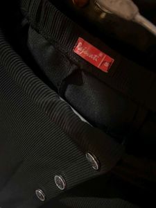 Black Skort with Buttons