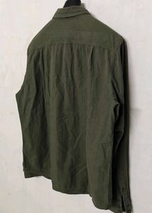 Men's Olive Green Casual Shirt