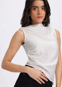 Glitzchez White Blouse M