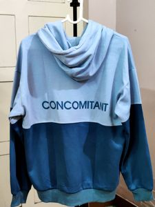 💥BUY1GET1💥 men's blue color-block hoodie (hooded sweatshirt).