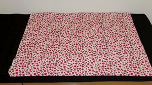 New Satin Silk Fabric, Dark pink &amp; Green