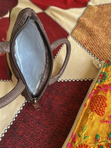 Embroidered &amp; Mini Handbag Set
