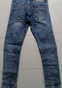 Stylish Blue Acid Wash Jeans