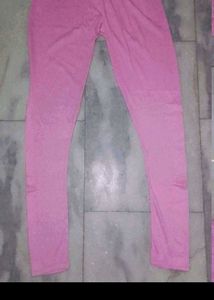 Pink Cotton Leggings