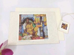 Greeting Card Blank With Matching Gift Tag
