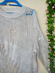 Distressed Knit Sweater